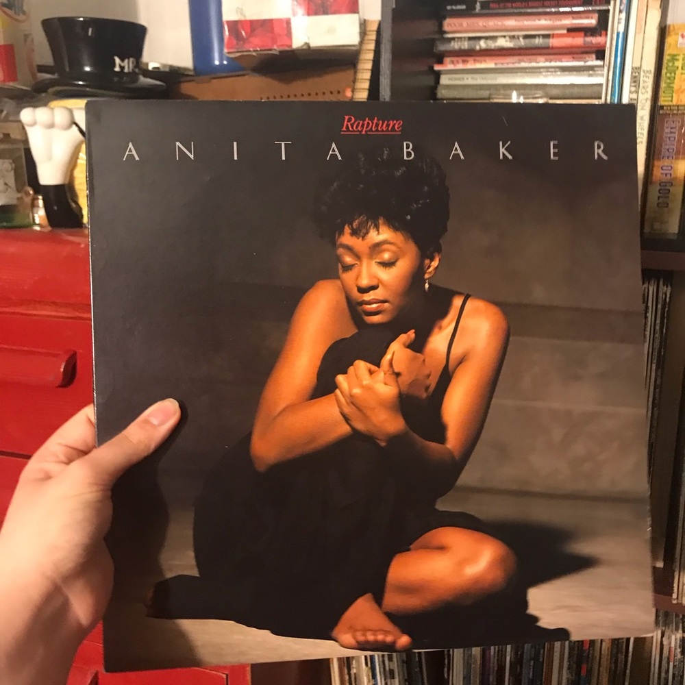1986 Anita Baker "Rapture" Vinyl LP - Black Album Cover